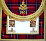 Tartan or Velvet on Apron flap
