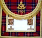 Tartan or Velvet on Apron flap