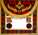 Tartan or Velvet Rosettes on Apron