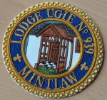 Bespoke Lodge Badge on Apron - Hand embroidered