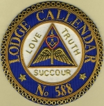 Bespoke Lodge Badge on Apron- Hand embroidered